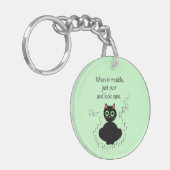 悩みで時 キーホルダー (正面左)