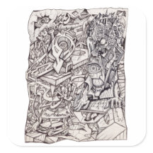 悩みのオルガンステッカー