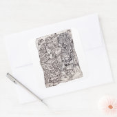 悩みのオルガンステッカー スクエアシール (封筒)