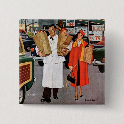 悩みの十分の袋 缶バッジ (正面)