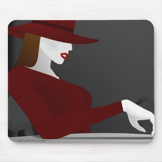 悩みは私を-マウスパッド待っています マウスパッド (正面)