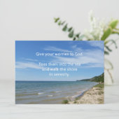 悩みを捨てる2番目のデザイン – 対処カード 招待状 (スタンド正面)