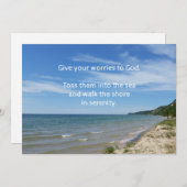 悩みを捨てる2番目のデザイン – 対処カード 招待状 (正面/裏面)