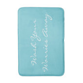 悩みを洗うバス遠くにマット バスマット (正面縦)