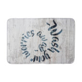 悩みを洗うボホ遠くに素朴ー バスマット (正面)