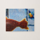 悩む鳥 ジグソーパズル (横)