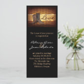 悩める西部地方のカウボーイの結婚式 招待状 (スタンド正面)