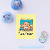 悩んだカップケーキ猫 |学生への贈り物 チラシ (シングル)