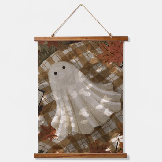 悩んだ考え 吊り下げ型タペストリー (正面)