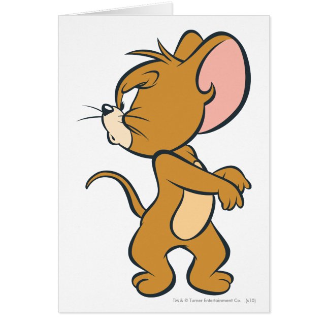 悩んで振り返るジェリー (正面)