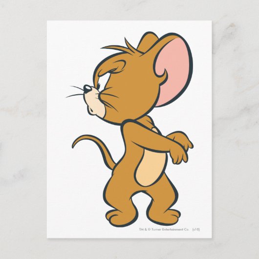 悩んで振り返るジェリー ポストカード (正面)