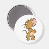 悩んで振り返るジェリー マグネット (正面/裏面)