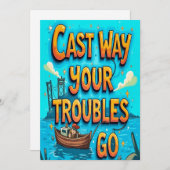 悩遠くにみを投げ掛ける 招待状 (正面/裏面)