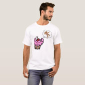 悪いおもしろいクッキーキラーカップケーキ Tシャツ (正面フル)