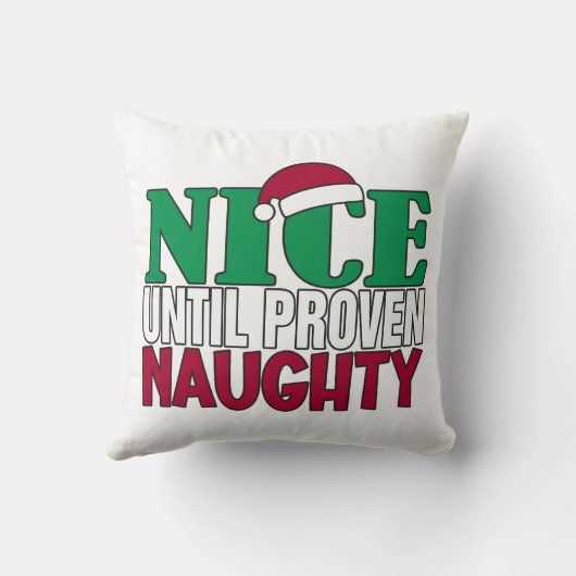 悪いおもしろいクリスマスのジョークが証明されるまで良い クッション (裏面)