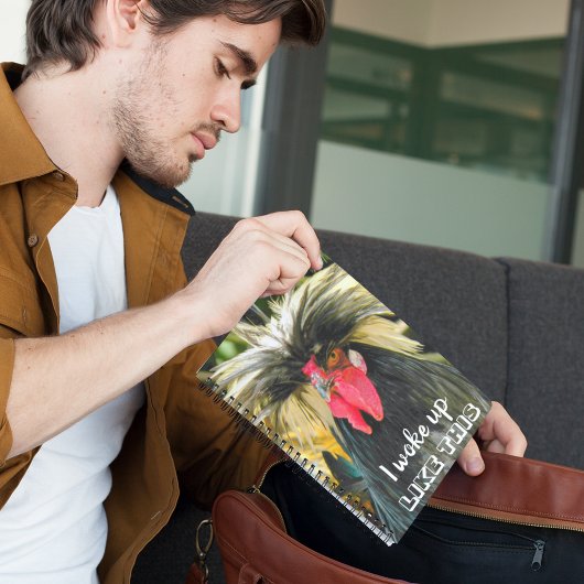 悪いおもしろいヘアチキンフォトミーム ノートブック