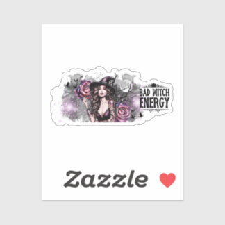 悪いおもしろい魔女のエネルギー シール