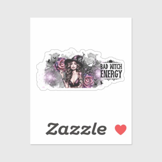 悪いおもしろい魔女のエネルギー シール (シート)