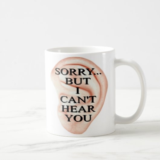 悪いけどマグ聞こえない コーヒーマグカップ (右)