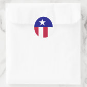 悪いけど民主党員は社会主義者だって ラウンドシール (バッグ)