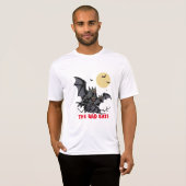 悪いこうもり – 面白いハロウィーンギフト Tシャツ (正面フル)