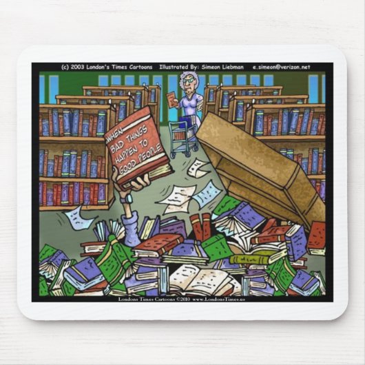 悪いことがギフトおもしろいティー&収集品 マウスパッド (正面)