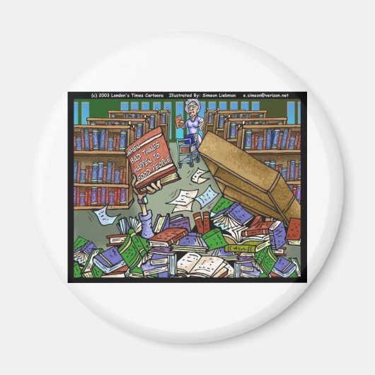 悪いことが起こる2善人おもしろいギフトなど マグネット (正面)