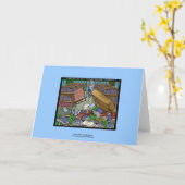 悪いことが起こる2良い人おもしろいグリーティングカード カード (黄色い花)