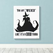 悪いことと同じように「悪い」と言う キャンバスプリント (インサイチュ (ウッドフロア))