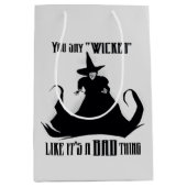 悪いことと同じように「悪い」と言う ミディアムペーパーバッグ (正面)