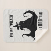 悪いことのように「悪い」と言う シェルパブランケット (正面(横))