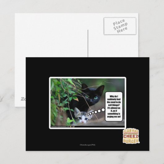 悪いこと ポストカード (正面/裏面)