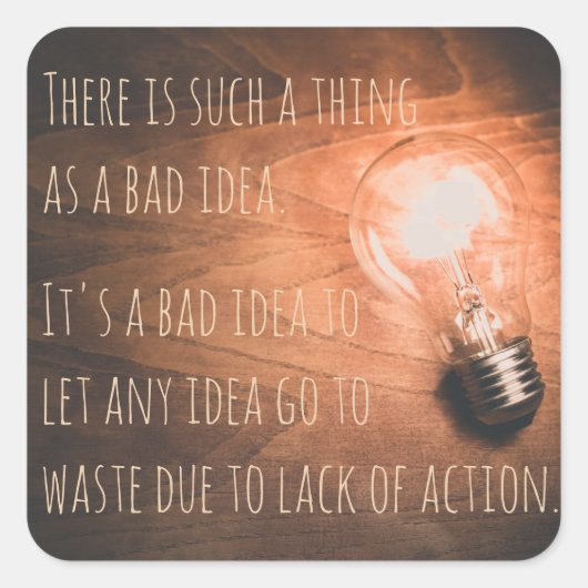 悪いアイディアだ スクエアシール (正面)