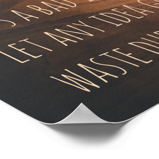 悪いアイディアだ ポスター (角)