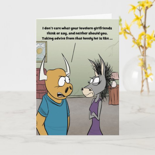 悪いアドバイス カード (黄色い花)