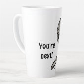 悪いエイリアンあなたは次！ カフェラテマグ (左アングル)