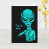 悪いエイリアンあなたは次！ カード (黄色い花)