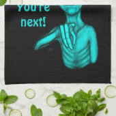 悪いエイリアンあなたは次！ キッチンタオル (折り畳み)