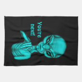 悪いエイリアンあなたは次！ キッチンタオル (横)