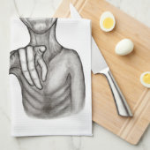 悪いエイリアンあなたは次! キッチンタオル (四つ折り)