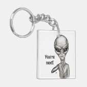 悪いエイリアンあなたは次！ キーホルダー (正面左)