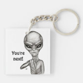 悪いエイリアンあなたは次！ キーホルダー (裏面)