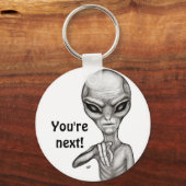 悪いエイリアンあなたは次！ キーホルダー (正面)