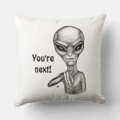 悪いエイリアンあなたは次！ クッション (裏面)