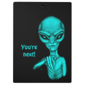 悪いエイリアンあなたは次！ クリップボード (裏面)