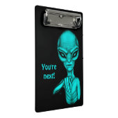 悪いエイリアンあなたは次！クリップボード ミニクリップボード (アングル)