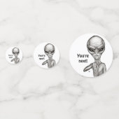 悪いエイリアンあなたは次！ コンフェッティ (裏面)