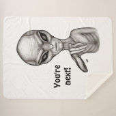 悪いエイリアンあなたは次！ シェルパブランケット (正面(横))