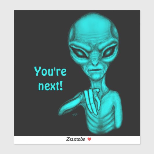 悪いエイリアンあなたは次! シール (シート)