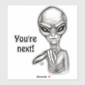 悪いエイリアンあなたは次! シール (シート)